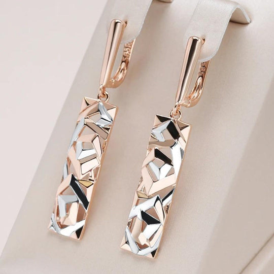 Saskia - Elegant Gold and Silver Earrings