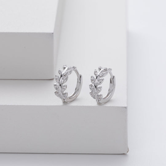 Victoria - Elegant Zirconia Silver Earrings